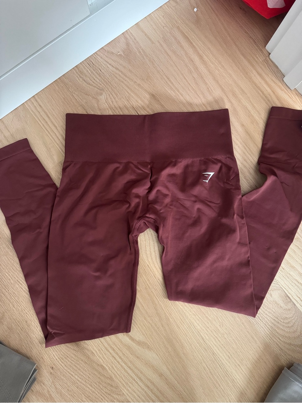 Gymshark seamless  Maroon High-Waist Leggings